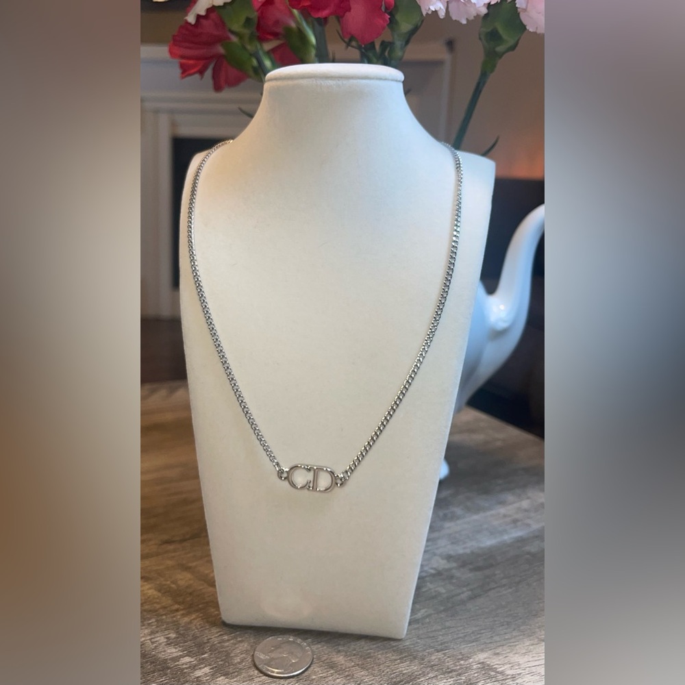 CD Silver Chain Necklace